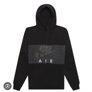 Nike Air Black Hoodie Sweatshirt Med